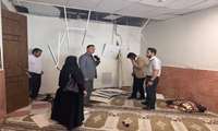 بازدید از خوابگاه طوس دانشگاه، پس از آسیب ناشی از موج انفجار در روز گذشته
