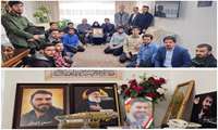 دیدار مدیرکل فرهنگی وزارت بهداشت و معاون فرهنگی دانشجویی دانشگاه علوم پزشکی شهید بهشتی با خانواده شهید سعید یاری‌جانی
