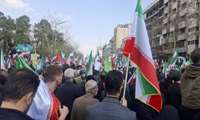 حضور معاون فرهنگی و دانشجویی وزیر بهداشت در آیین تشییع شهیدان لاریجانی، سلیمانی و شهدای ناو دنا