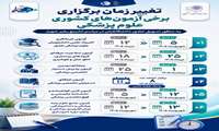 تغییر زمان برگزاری برخی آزمون های کشوری علوم پزشکی